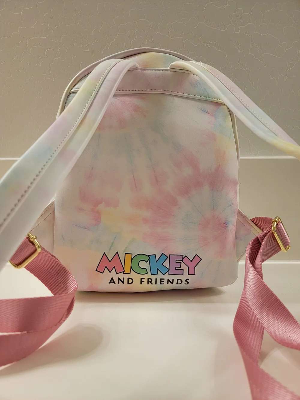 Loungefly Pastel Pink & Black Disney Mickey & Friends Mini Backpack